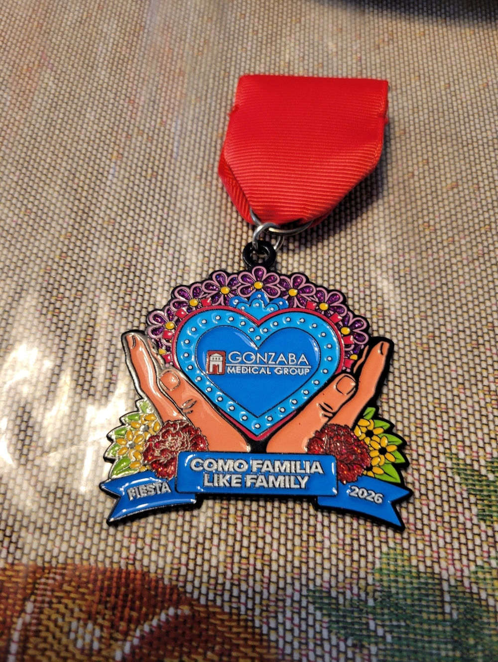 San Antonio Medical Group Como Familia Like Family Medal - Bright Multicolor